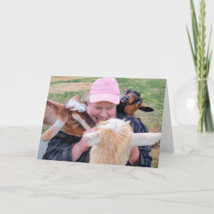 7"x5" Faltkarte     À la Goate Karte