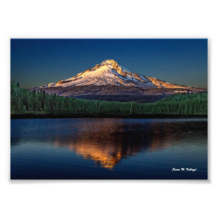 7" x 5" Berg-Haube vom Trillium See Fotodruck