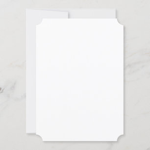 7" x 5" Ticket Corner Style Einladung zur Hochzeit