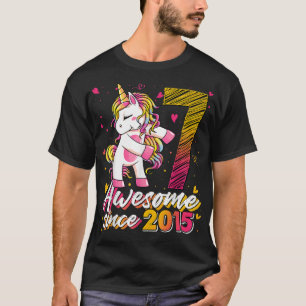 7 Years Old Ohrs Unicorn Flossing 7th Birthday Gi T-Shirt