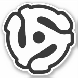 7 Zoll 45 U/min Vinyl Adapter Spindelspinne Aufkleber