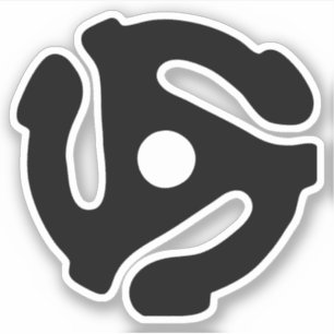 7 Zoll 45 U/min Vinyl Adapter Spindelspinne Aufkleber