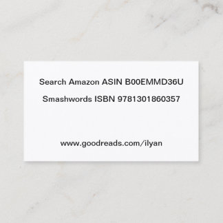 7fache unzerstörbare Visitenkarten Visitenkarte