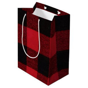7lx4.5wx10h Mittlere Geschenktasche Roter Buffalo  Geschenktüte