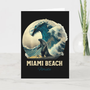 7miami Beach Florida Surfen Surfbrett  Karte