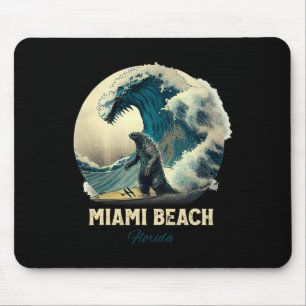 7miami Beach Florida Surfen Surfbrett Mousepad