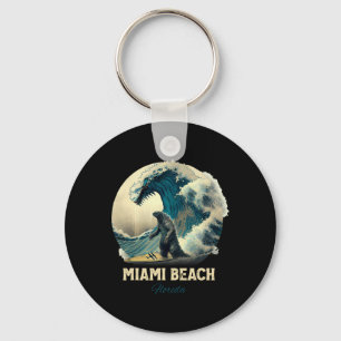 7miami Beach Florida Surfen Surfbrett Schlüsselanhänger