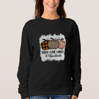 7th Grade Teacher Back To School Pumpkin Fall Teac Sweatshirt