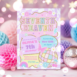 7th Heaven Preppy Varsity Patch Geburtstagsfeier Einladung