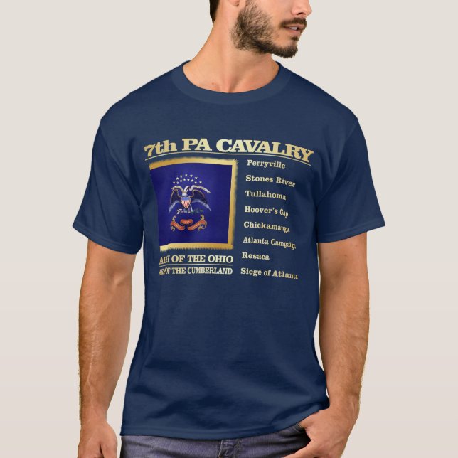 7th PA Cavalry (BH) T-Shirt (Vorderseite)