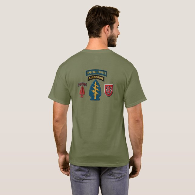 7th Special Forces Group Airborne T-Shirt (Schwarz voll)