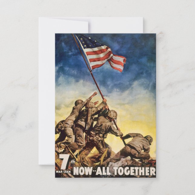 7th War Loan Now All Together Einladung (Vorderseite)