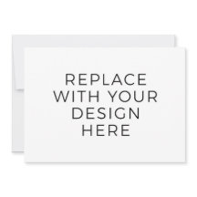 7x5"-Karte mit Back-Design-Druck