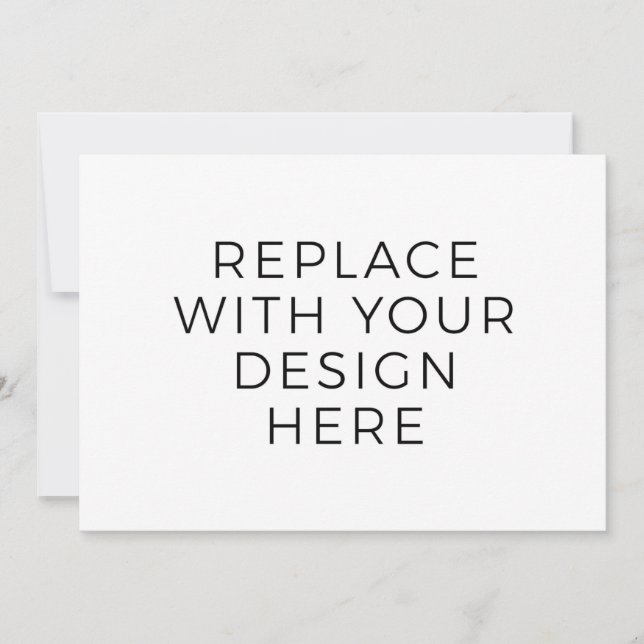 7x5"-Karte mit Back-Design-Druck Einladung (Vorderseite)