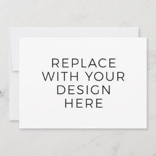 7x5"-Karte mit Back-Design-Druck Einladung