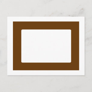 7X5-Karte mit rundem Innenkonus, braun Postkarte