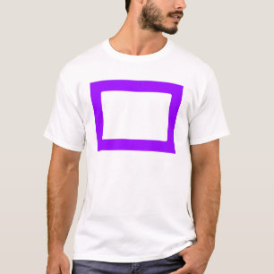 7X5-Karte mit runden Innenkonturen, Lila T-Shirt
