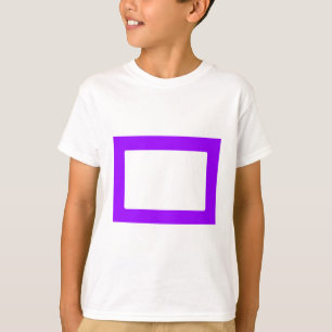 7X5-Karte mit runden Innenkonturen, Lila T-Shirt