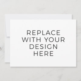 7x5"-Karte ohne Back-Design-Druck Einladung