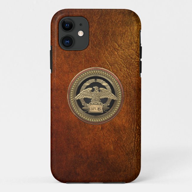[800] Gold Roman Imperial Eagle on Gold Medallion Case-Mate iPhone Hülle (Rückseite)