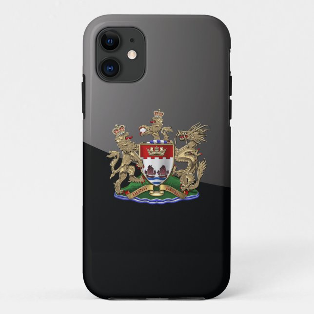 [800] Hongkong - Wappen-Wappen 1959-1997 Case-Mate iPhone Hülle (Rückseite)