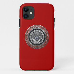 [800] Master Mason - Silver Square & Compasses Case-Mate iPhone Hülle