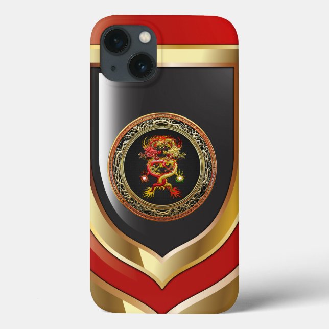[800] Rote und Gelbe Drachen Case-Mate iPhone Hülle (Rückseite)