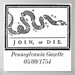 800px-Joinordie (800 x 554), Pennsylvania Gazet... Poster