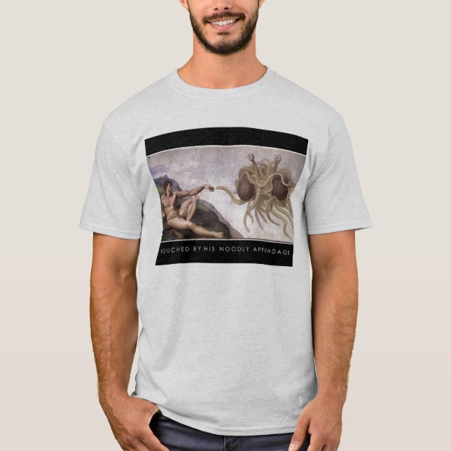 800px-Touched_by_His_Noodly_Appendage T-Shirt (Vorderseite)