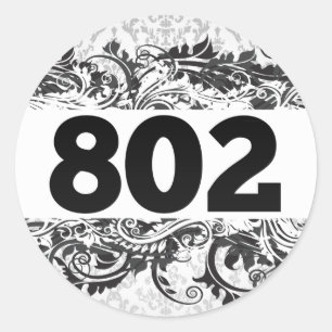 802 RUNDER AUFKLEBER