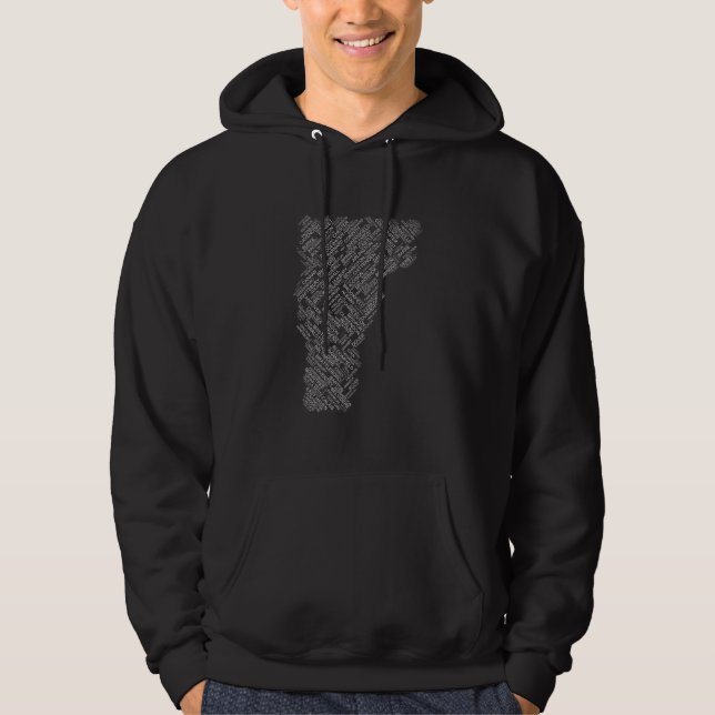 802 Vermont New England Area Code Towns Rural Moun Hoodie (Vorderseite)