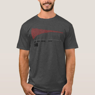 808 Drum Sine Waverap Rap Drummer Musikproduzent D T-Shirt