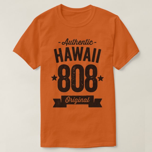 808 Hawaii Area Code Authentic TShirt 7 (Design vorne)