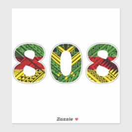 808 Hawaii Kakau Kanaka Maoli Aufkleber