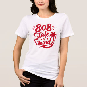 808 State of Mind - Hawaii Kultur T-Shirt Tri-Blend Shirt