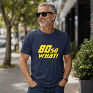 80 Also was Lustiges Zitat 80. Geburtstag Tri-Blend Shirt