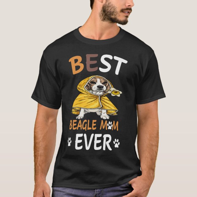 80 Beste Beagle-Mama je T-Shirt (Vorderseite)