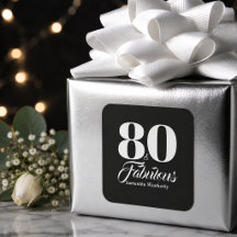 80 & Fantastisch Schwarz Weiß Geburtstagsandenken