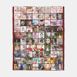 80 FotoCollage Einzigartiges Personalisiertes DIY  Fleecedecke