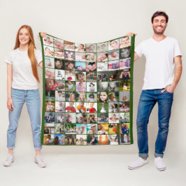 80 FotoCollage Einzigartiges Personalisiertes DIY Fleecedecke
