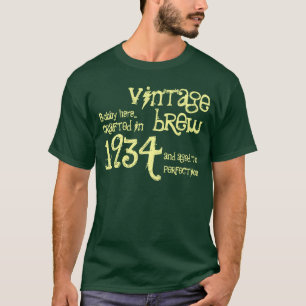 80. Geburtstag 1934 oder Jedes Jahr Vintage Grün C T-Shirt
