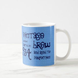 80. Geburtstag 1934 Vintage-Brauerei oder jedes an Kaffeetasse
