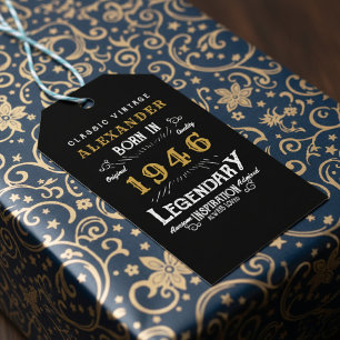 80. Geburtstag 1946 Namen hinzufügen Legende Schwa Geschenkanhänger