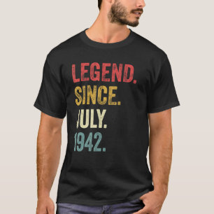 80. Geburtstag 80 Jahre alte Legende seit Juli 194 T-Shirt