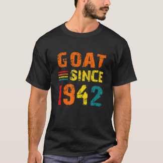 80. Geburtstag 80 Jahre alte Ziege seit 1942 T-Shirt