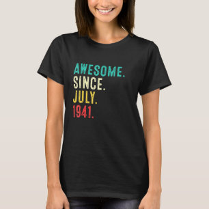 80. Geburtstag 80 Jahre Vintag seit J T-Shirt