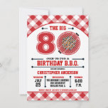 80. Geburtstag Barbecue Einladung<br><div class="desc">Feiern Sie den Big 8 O mit diesem Geburtstag Barbecue Einladung mit einem roten Grill und Gingham Tischdecken Muster. Passen Sie Ihren eigenen Text an. Original Illustration von pj_design. Kontaktieren Sie mich für jede Hilfe,  die Sie benötigen.</div>