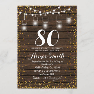 80. Geburtstag Boho Floral Geburtstag Einladung
