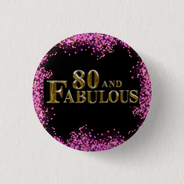 80. Geburtstag  Button (Vorderseite)
