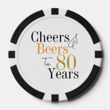 80. Geburtstag Cheers and Biere Minimales Party